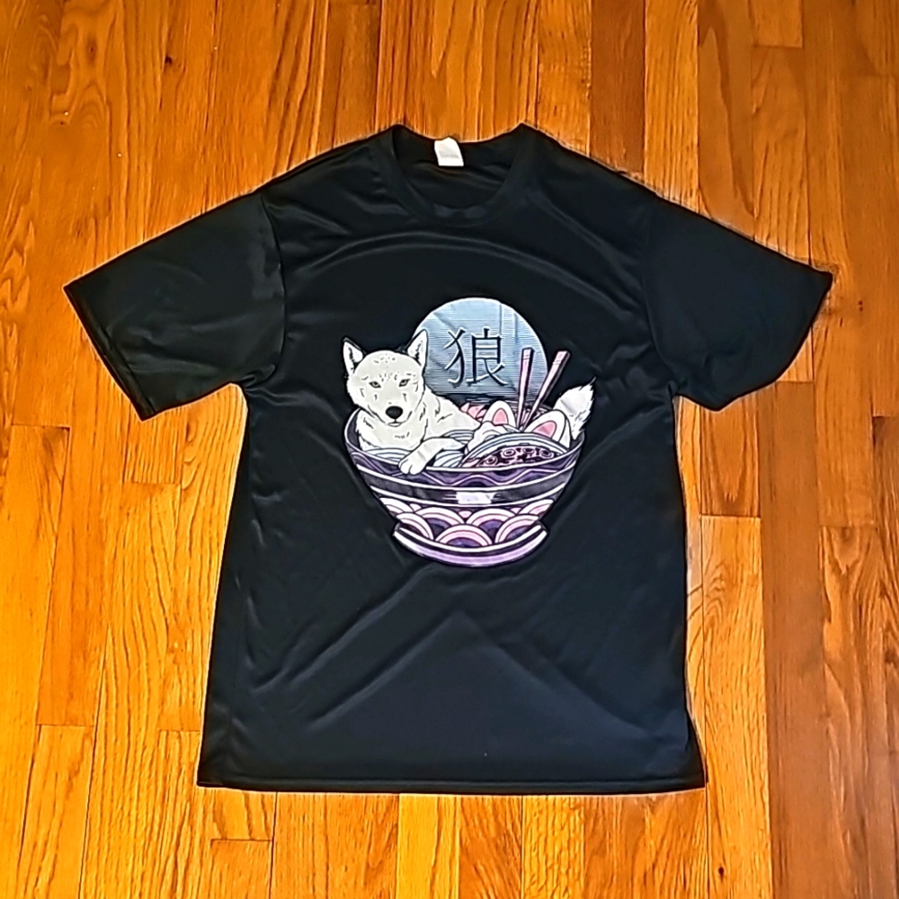 Ramen Noodle Husky Dog Shirt. Medium. Great condition and unique. Japanese 🍜